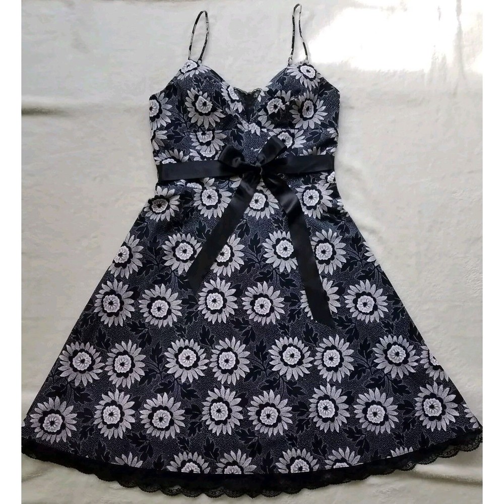 OC by OC Women A-line dress stretch sleeveless flower print size 10